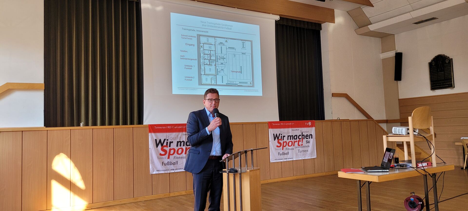 Förderbescheid des Landes Hessen übergeben TV Crumstadt (Riedstadt